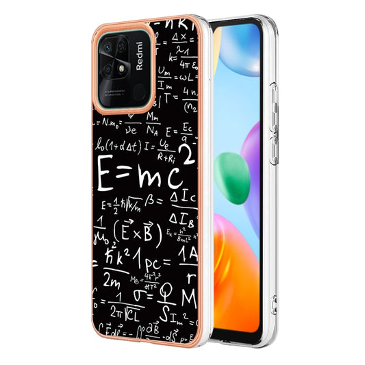 For Xiaomi Redmi 10C Electroplating Marble Dual-side IMD Phone Case(Equation) - Xiaomi Cases by buy2fix | Online Shopping UK | buy2fix