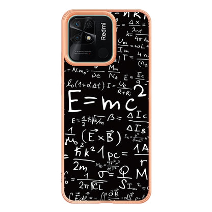 For Xiaomi Redmi 10C Electroplating Marble Dual-side IMD Phone Case(Equation) - Xiaomi Cases by buy2fix | Online Shopping UK | buy2fix