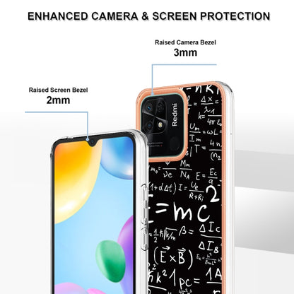 For Xiaomi Redmi 10C Electroplating Marble Dual-side IMD Phone Case(Equation) - Xiaomi Cases by buy2fix | Online Shopping UK | buy2fix