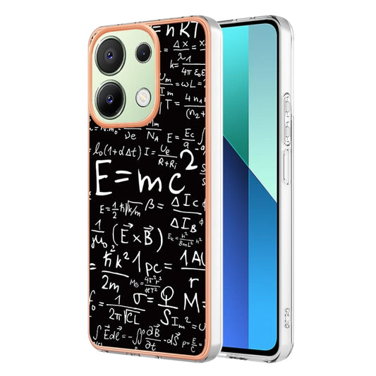For Xiaomi Redmi Note 13 4G Global Electroplating Marble Dual-side IMD Phone Case(Equation) - Xiaomi Cases by buy2fix | Online Shopping UK | buy2fix