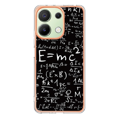 For Xiaomi Redmi Note 13 4G Global Electroplating Marble Dual-side IMD Phone Case(Equation) - Xiaomi Cases by buy2fix | Online Shopping UK | buy2fix