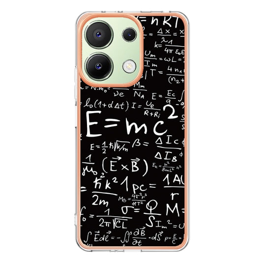 For Xiaomi Redmi Note 13 4G Global Electroplating Marble Dual-side IMD Phone Case(Equation) - Xiaomi Cases by buy2fix | Online Shopping UK | buy2fix