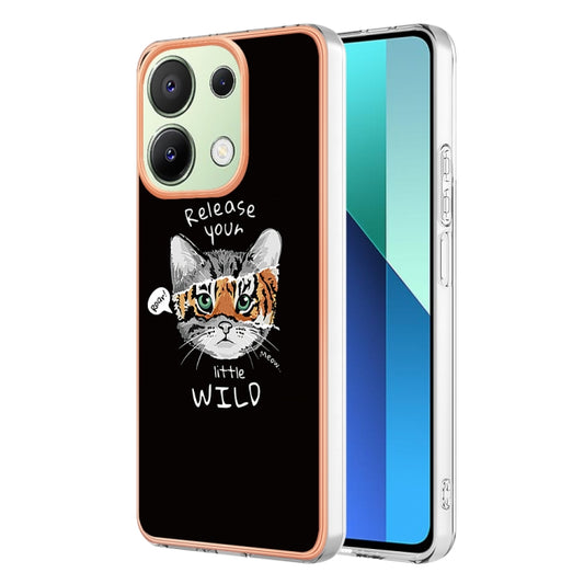 For Xiaomi Redmi Note 13 4G Global Electroplating Marble Dual-side IMD Phone Case(Natural Growth) - Xiaomi Cases by buy2fix | Online Shopping UK | buy2fix