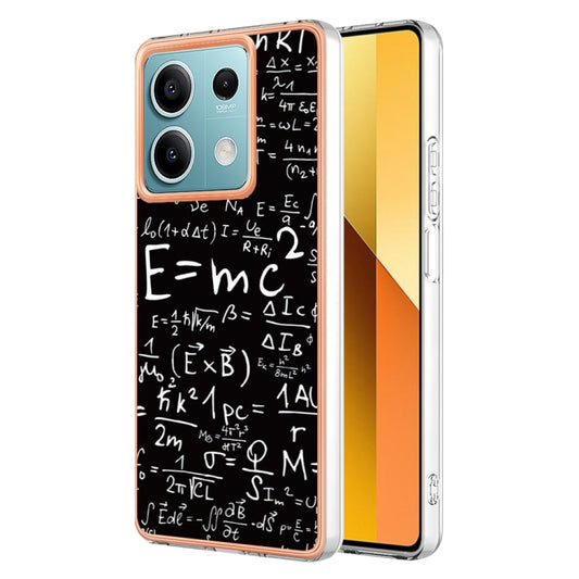 For Xiaomi Redmi Note 13 5G Electroplating Marble Dual-side IMD Phone Case(Equation) - Xiaomi Cases by buy2fix | Online Shopping UK | buy2fix