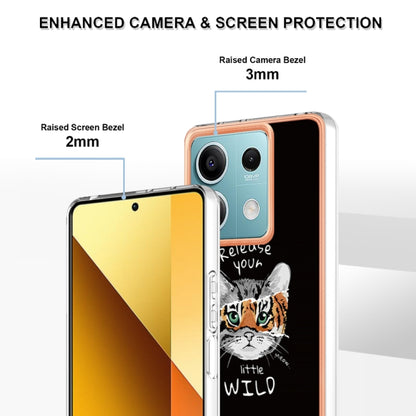 For Xiaomi Redmi Note 13 5G Electroplating Marble Dual-side IMD Phone Case(Natural Growth) - Xiaomi Cases by buy2fix | Online Shopping UK | buy2fix
