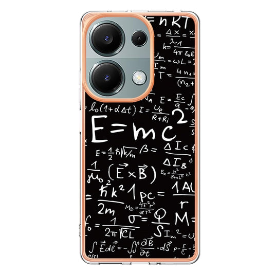 For Xiaomi Redmi Note 13 Pro 4G/Poco M6 Pro 4G Electroplating Marble Dual-side IMD Phone Case(Equation) - Xiaomi Cases by buy2fix | Online Shopping UK | buy2fix