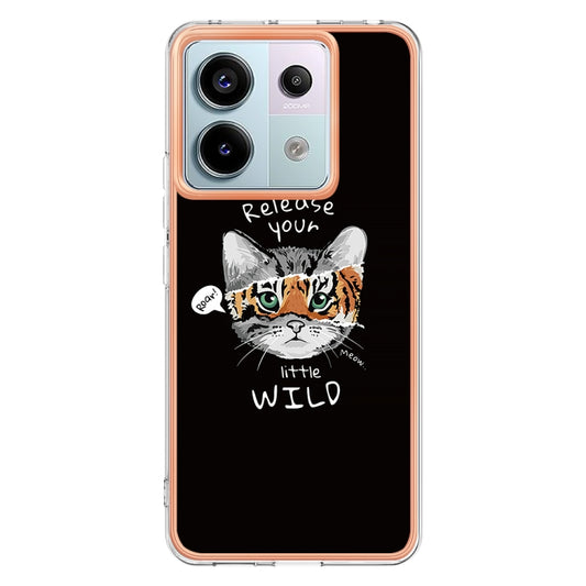 For Xiaomi Redmi Note 13 Pro 5G Global Electroplating Marble Dual-side IMD Phone Case(Natural Growth) - Xiaomi Cases by buy2fix | Online Shopping UK | buy2fix