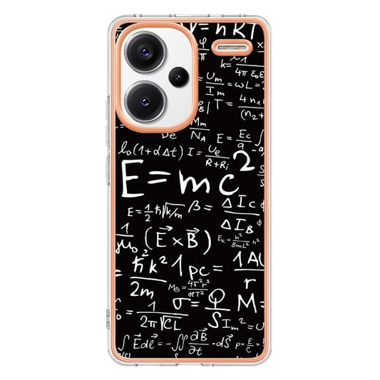 For Xiaomi Redmi Note 13 Pro+ 5G Electroplating Marble Dual-side IMD Phone Case(Equation) - Xiaomi Cases by buy2fix | Online Shopping UK | buy2fix