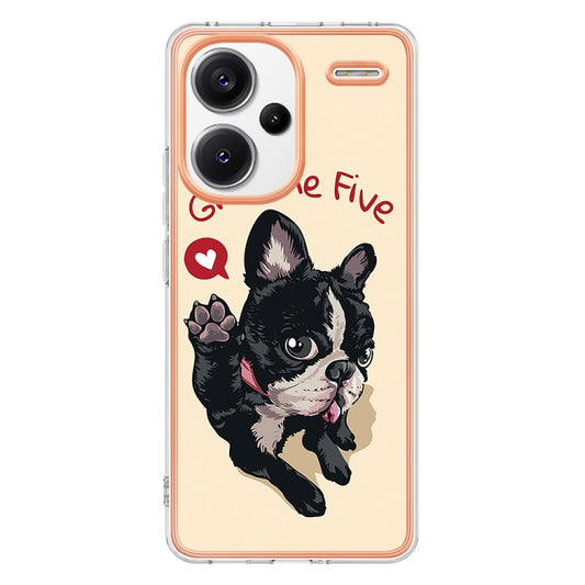 For Xiaomi Redmi Note 13 Pro+ 5G Electroplating Marble Dual-side IMD Phone Case(Lucky Dog) - Xiaomi Cases by buy2fix | Online Shopping UK | buy2fix