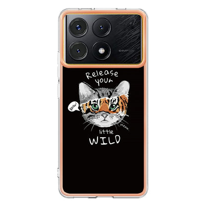 For Xiaomi Poco X6 Pro / Redmi K70E Electroplating Marble Dual-side IMD Phone Case(Natural Growth) - Xiaomi Cases by buy2fix | Online Shopping UK | buy2fix