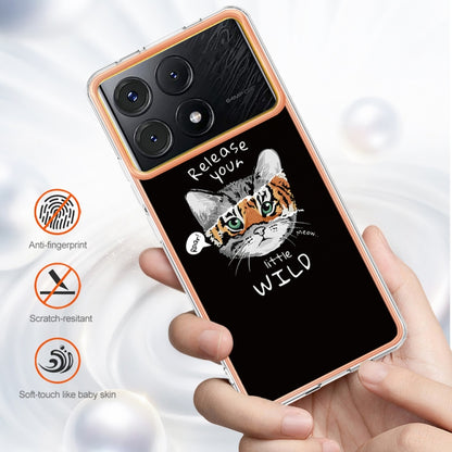 For Xiaomi Poco X6 Pro / Redmi K70E Electroplating Marble Dual-side IMD Phone Case(Natural Growth) - Xiaomi Cases by buy2fix | Online Shopping UK | buy2fix