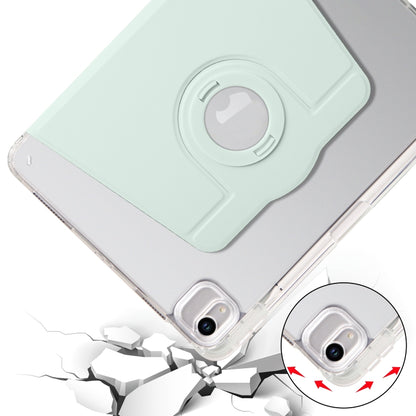 For iPad Air 11 2025 / 2024 Clear Acrylic 360 Rotation Detachable Leather Tablet Case(Light Green) - iPad Air 11 2025 / 2024 Cases by buy2fix | Online Shopping UK | buy2fix