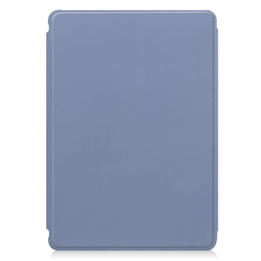 For Samsung Galaxy Tab S9 360 Rotation Transparent Smart Leather Case with Keyboard(Lavender) - Galaxy Tab S9 Cases by buy2fix | Online Shopping UK | buy2fix