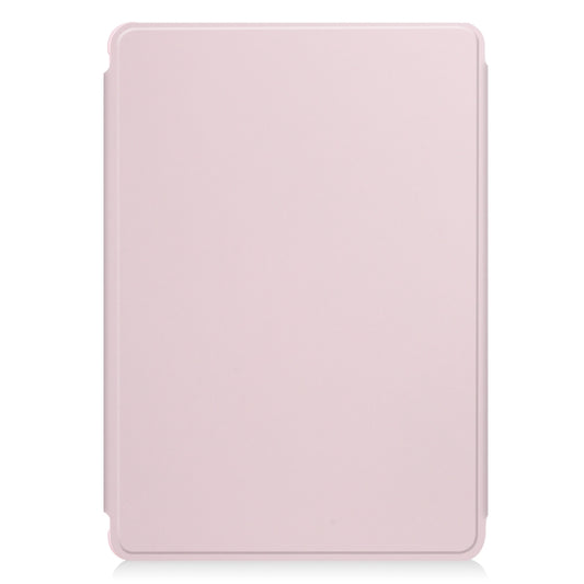 For Samsung Galaxy Tab A9+ 360 Rotation Transparent Smart Leather Case with Keyboard(Pink) - Galaxy Tab A9+ by buy2fix | Online Shopping UK | buy2fix