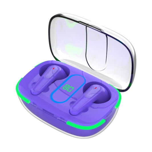 Pro 70 Intelligent Digital Display V5.3 Bluetooth Earphones (Purple) - Bluetooth Earphone by buy2fix | Online Shopping UK | buy2fix
