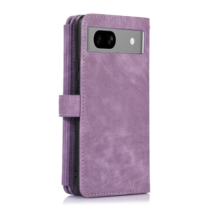 For Google Pixel 7a Dream 9-Card Wallet Zipper Bag Leather Phone Case(Purple) by buy2fix