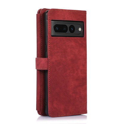 For Google Pixel 7 Pro Dream 9-Card Wallet Zipper Bag Leather Phone Case(Red) by buy2fix