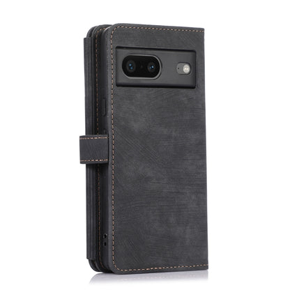 For Google Pixel 7 Dream 9-Card Wallet Zipper Bag Leather Phone Case(Black) by buy2fix