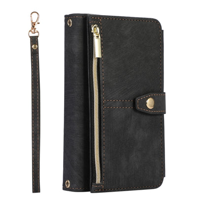 For Google Pixel Fold Dream 9-Card Wallet Zipper Bag Leather Phone Case(Black) by buy2fix