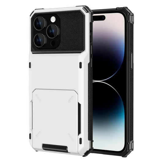 For iPhone 15 Pro Scratch-Resistant Shockproof Heavy Duty Rugged Armor Phone Case(White) - iPhone 15 Pro Cases by buy2fix | Online Shopping UK | buy2fix