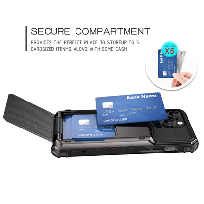 For iPhone 15 Scratch-Resistant Shockproof Heavy Duty Rugged Armor Phone Case(Black) - iPhone 15 Cases by buy2fix | Online Shopping UK | buy2fix