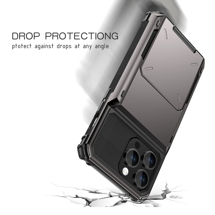For iPhone 15 Pro Max Scratch-Resistant Shockproof Heavy Duty Rugged Armor Phone Case(White) by buy2fix