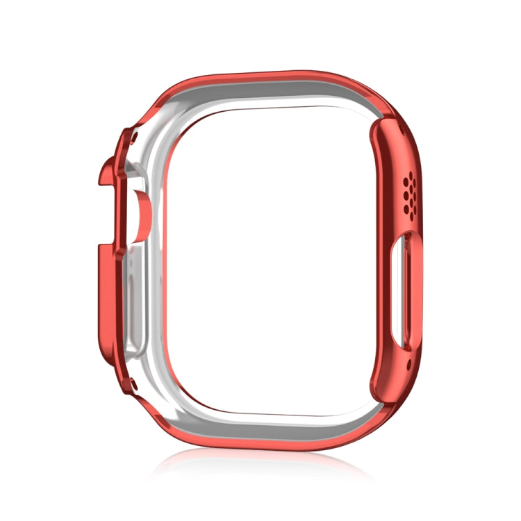For Apple Watch Ultra 2 / Ultra 49mm Double Row Diamond Hollow PC Watch Case(Red) by buy2fix