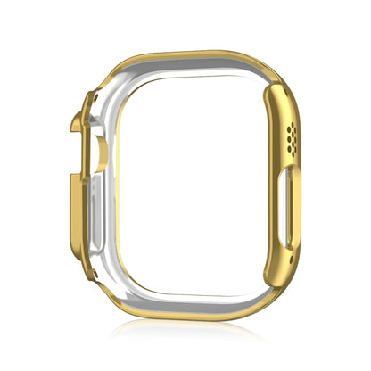 For Apple Watch Ultra 2 / Ultra 49mm Double Row Diamond Hollow PC Watch Case(Gold) by buy2fix