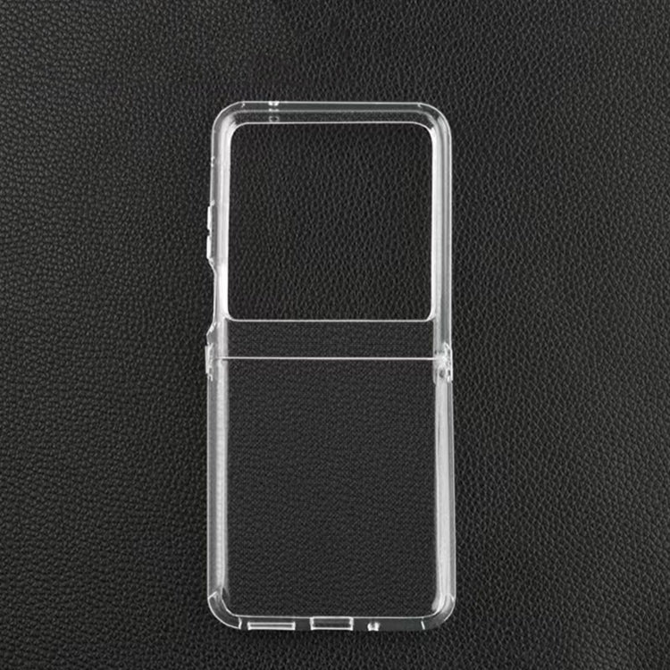 For Motorola Razr 40 Ultra Transparent TPU Hinge Shockproof Protective Phone Case by buy2fix