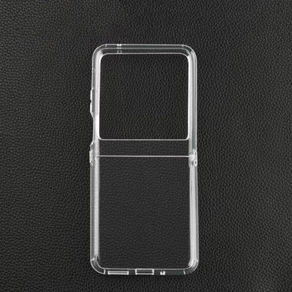 For Motorola Razr 40 Ultra Transparent TPU Hinge Shockproof Protective Phone Case by buy2fix
