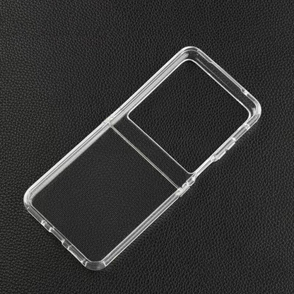 For Motorola Razr 40 Ultra Transparent TPU Hinge Shockproof Protective Phone Case by buy2fix