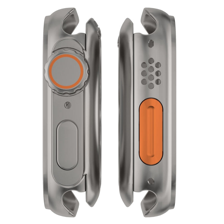 For Apple Watch Series 6 / 5 / 4 / SE 40mm Change to Ultra 49mm Waterproof All-Inclusive Film Hybrid PC Watch Case(Titanium Gold) by buy2fix