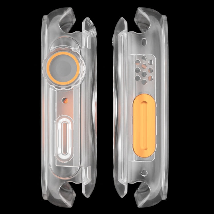 For Apple Watch Series 6 / 5 / 4 / SE 44mm Change to Ultra 49mm Waterproof All-Inclusive Film Hybrid PC Watch Case(Transparent) by buy2fix