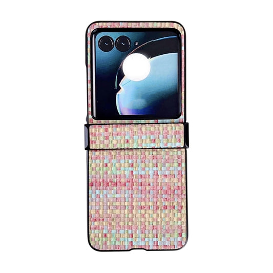 For Motorola Razr 50 Fantasy Weave Pattern Three-piece Set Protective Phone Case(Colors) - Motorola Cases by buy2fix | Online Shopping UK | buy2fix