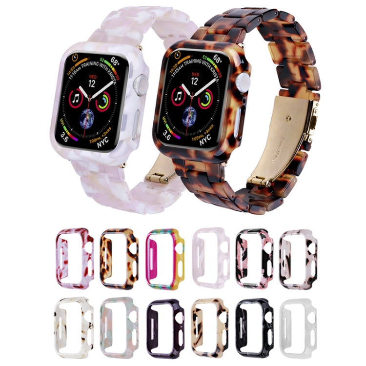 For Apple Watch Ultra 2 / Ultra 49mm Printed Resin PC Watch Case(Pink Green) by buy2fix