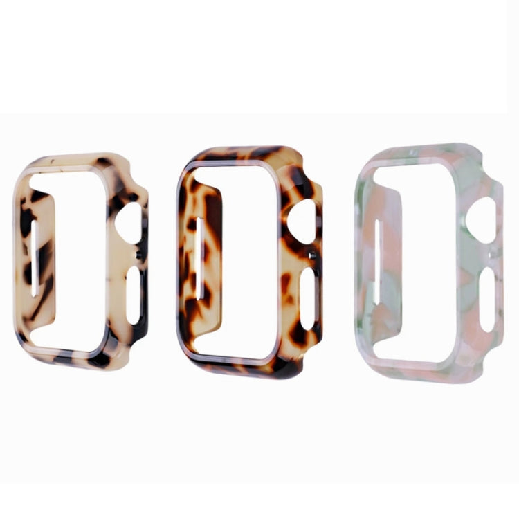 For Apple Watch Ultra 2 / Ultra 49mm Printed Resin PC Watch Case(Black Pink) by buy2fix