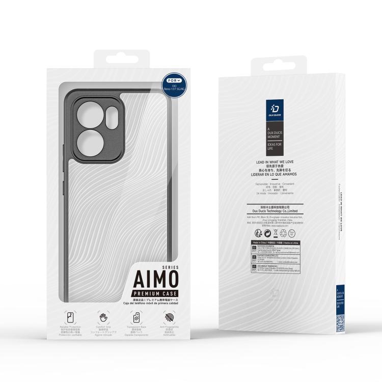 For OPPO Reno13 F 4G / 5G DUX DUCIS Aimo Series Frosted Feel Phone Case(Black) - OPPO Cases by DUX DUCIS | Online Shopping UK | buy2fix