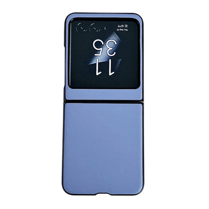 For Motorola Razr 40 Ultra Solid Color Leather Texture Phone Case(Blue) by buy2fix