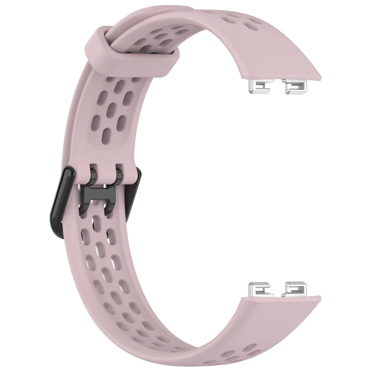 For Huawei Band 10 / 9 / 8 Solid Color Breathable Silicone Watch Band(Pink) by buy2fix