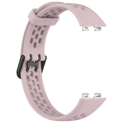 For Huawei Band 10 / 9 / 8 Solid Color Breathable Silicone Watch Band(Pink) by buy2fix