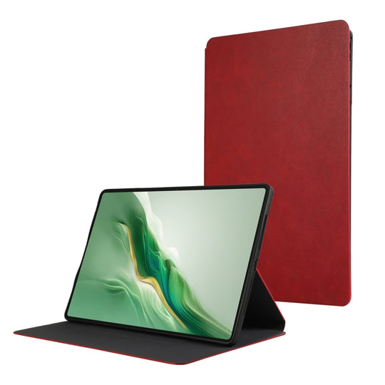 For Honor MagicPad 2 12.3 Simple Crazy Horse Leather Tablet Case(Red)
