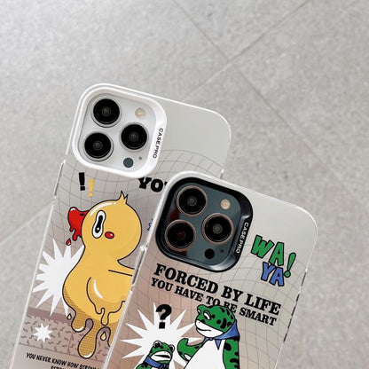 For iPhone 16 Pro Electroplated Silver Series PC Protective Phone Case(Green Panda) by buy2fix