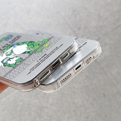 For iPhone 16 Pro Max Electroplated Silver Series PC Protective Phone Case(Cartoon) by buy2fix