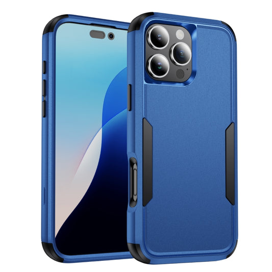 For iPhone 16 Pro Max Commuter Shockproof TPU + PC Phone Case(Royal Blue+Black) by buy2fix