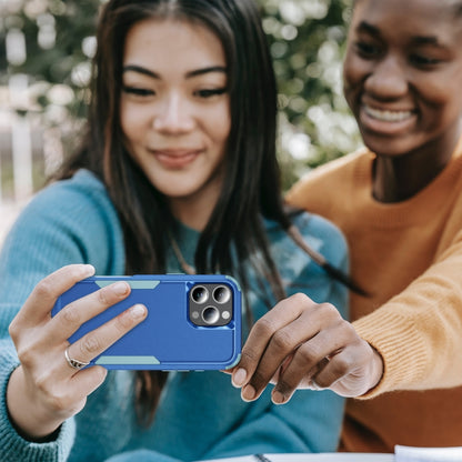 For iPhone 16 Pro Max Commuter Shockproof TPU + PC Phone Case(Royal Blue+Grey Green) by buy2fix