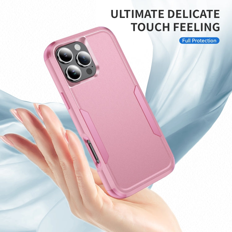 For iPhone 16 Pro Max Commuter Shockproof TPU + PC Phone Case(Pink) by buy2fix