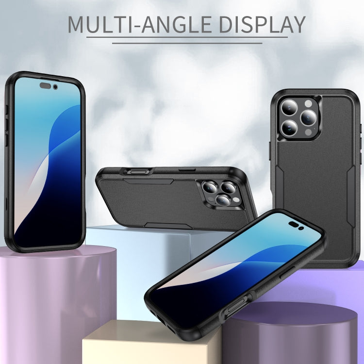 For iPhone 16 Pro Max Commuter Shockproof TPU + PC Phone Case(Black) by buy2fix