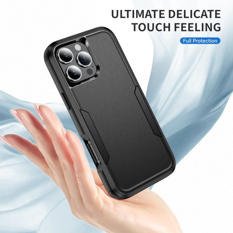 For iPhone 16 Pro Max Commuter Shockproof TPU + PC Phone Case(Black) by buy2fix