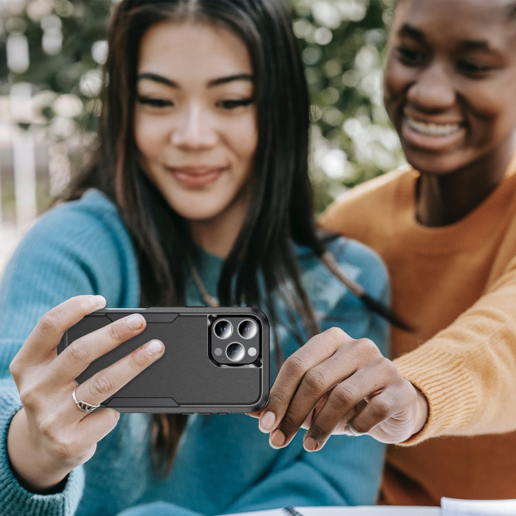 For iPhone 16 Pro Max Commuter Shockproof TPU + PC Phone Case(Black) by buy2fix