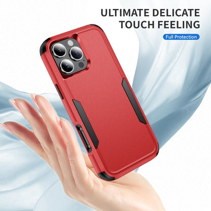 For iPhone 16 Pro Max Commuter Shockproof TPU + PC Phone Case(Red+Black) by buy2fix